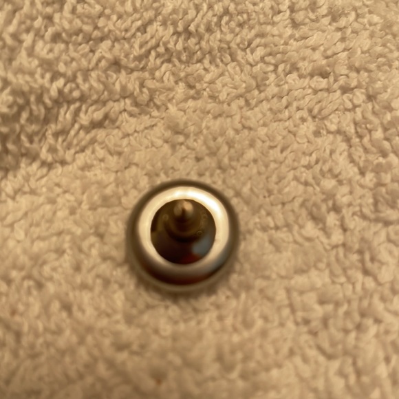 Silver pierced earrings. Approximately dime sized.From smoke/pet/scent free home - Picture 3 of 5